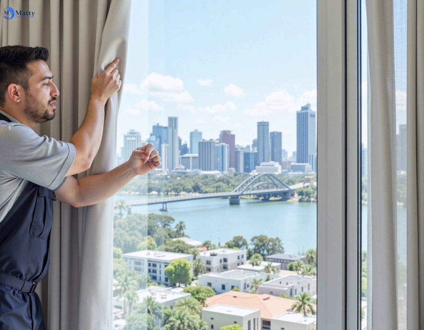 Professional curtain steam cleaning service acacia-gardens-nsw QLD by Matty Curtain Cleaning